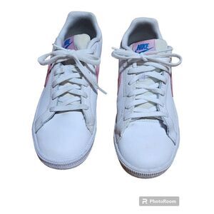 Nike Girls Athletic Shoes (GS) White PINK Sneaker Blue Size 6Y